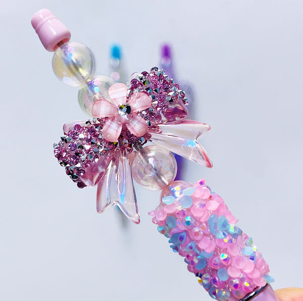 Bow Glam Pen Blue