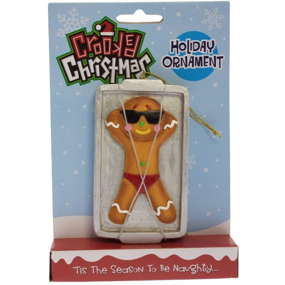 Gingerbread Tan Crooked Christmas Ornament