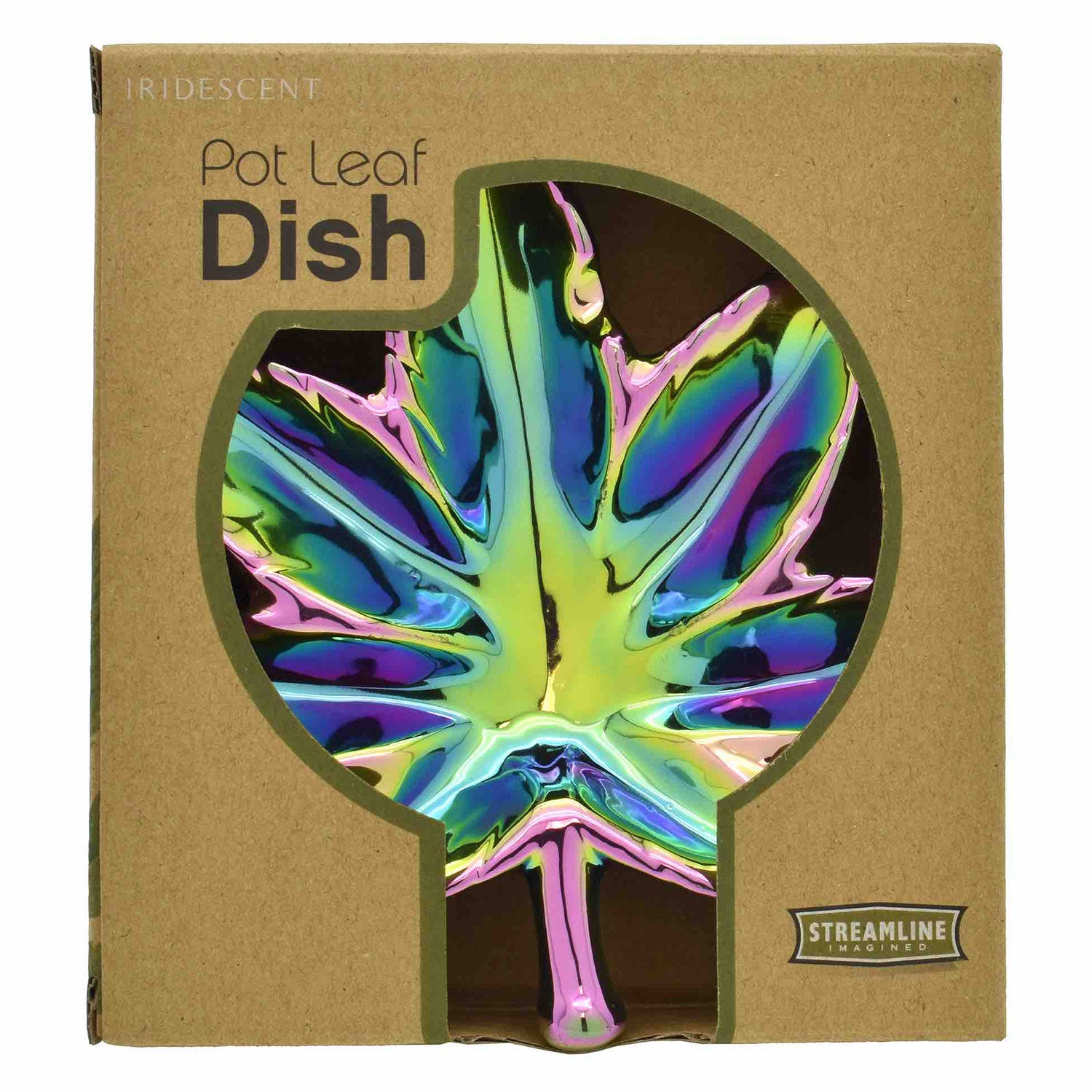 Iridescent Pot Leaf Dish