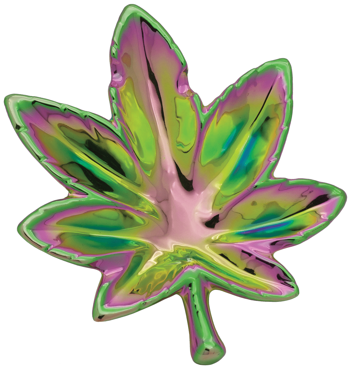 Iridescent Trinket Leaf Dish