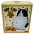 Fat Cat Cookie Jar, Ceramic, Black, White