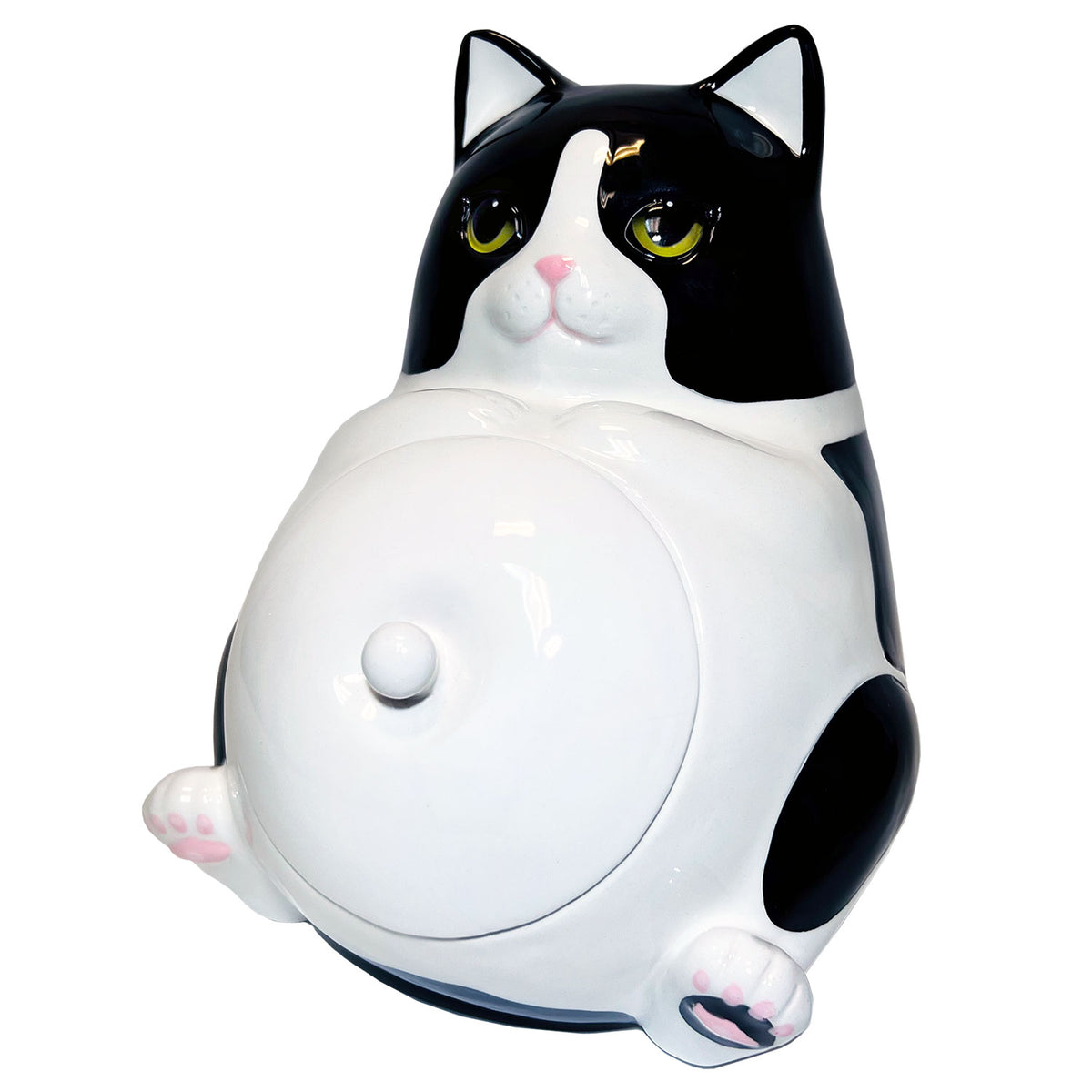 Fat Cat Cookie Jar, Ceramic