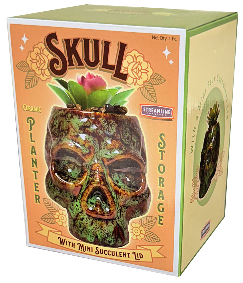 Skull Planter & Storage