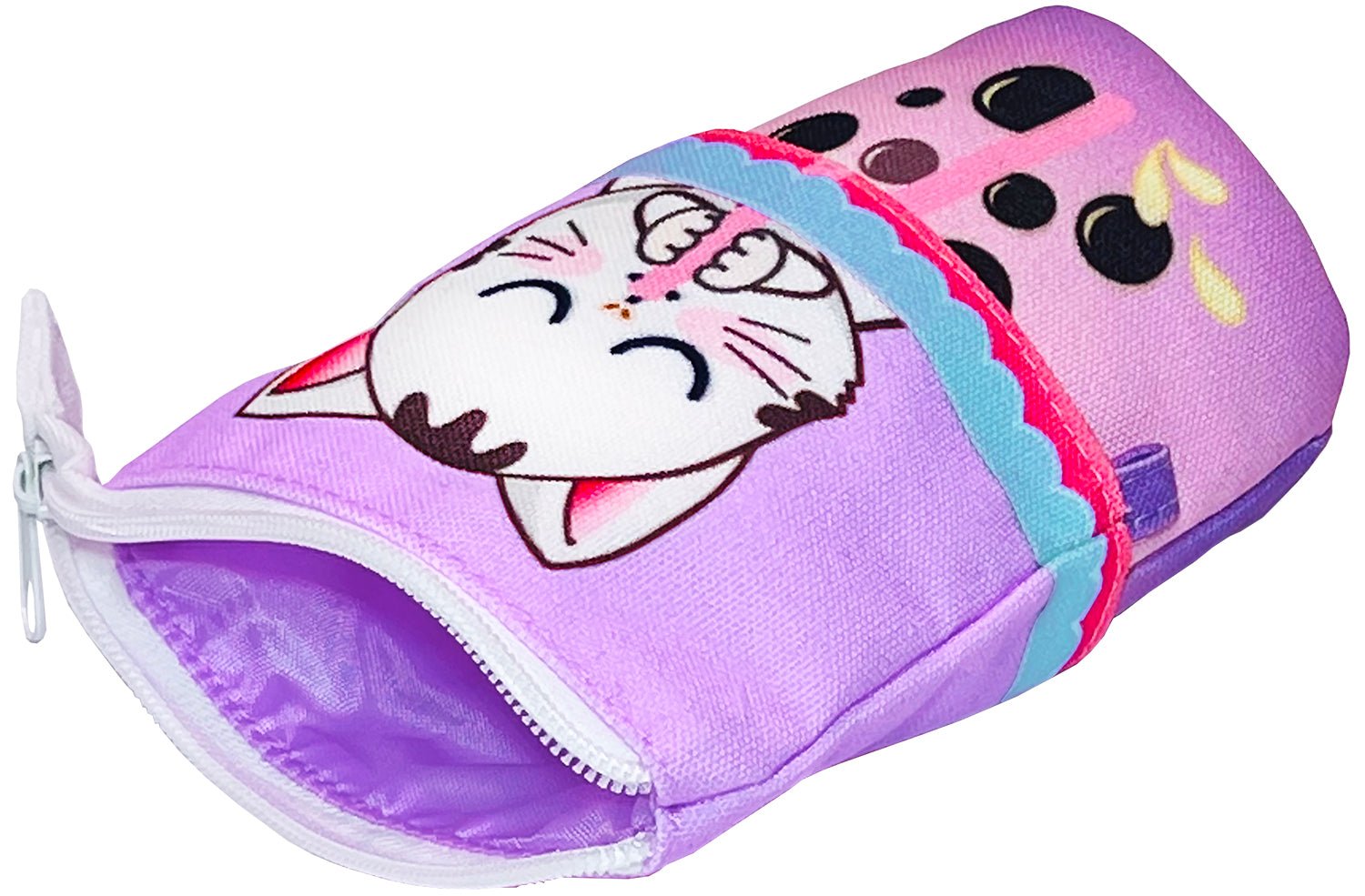 Sippin' Boba Kitty Collapsible Pencil Case w/ 6 Gel Pens