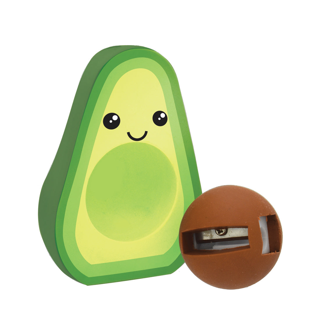 Avocado Jumbo Eraser &amp; Sharpener Duo