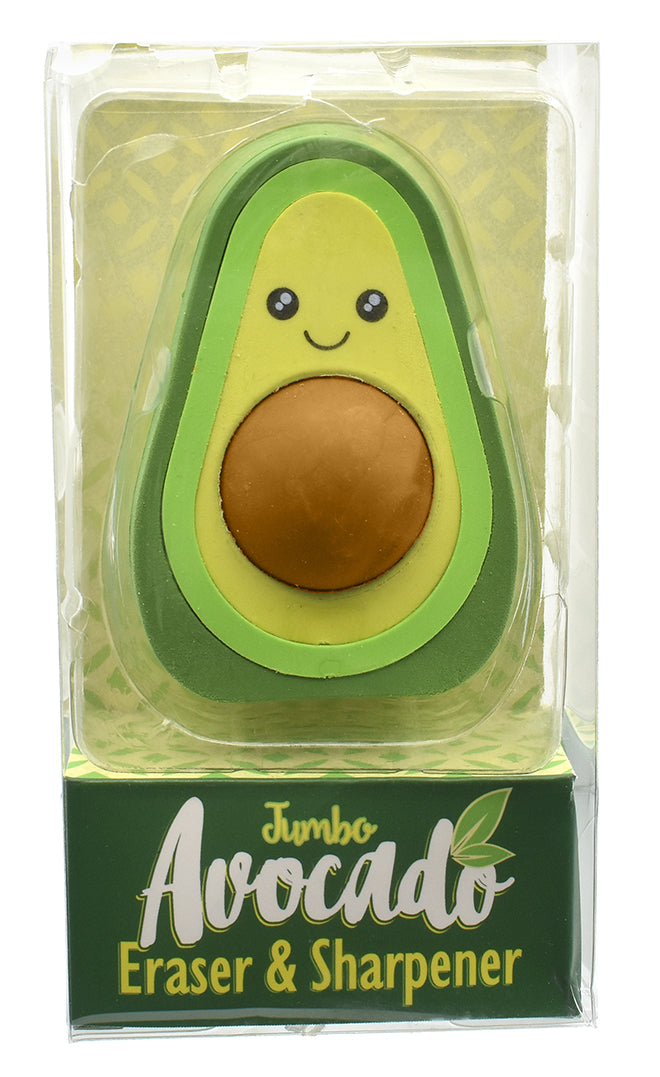 Avocado Jumbo Eraser & Sharpener Duo