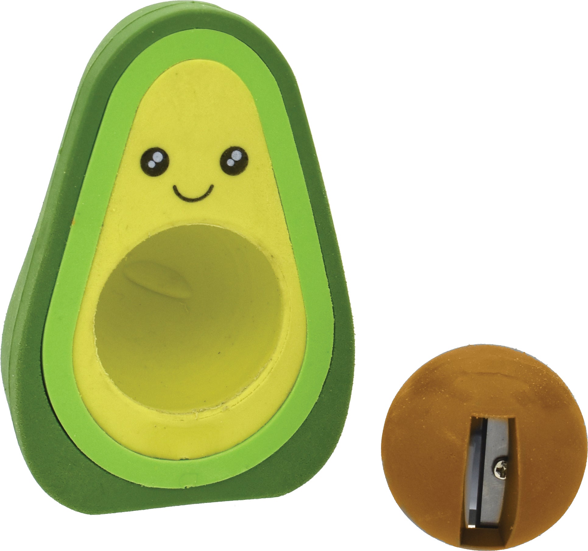 Avocado Jumbo Eraser & Sharpener Duo
