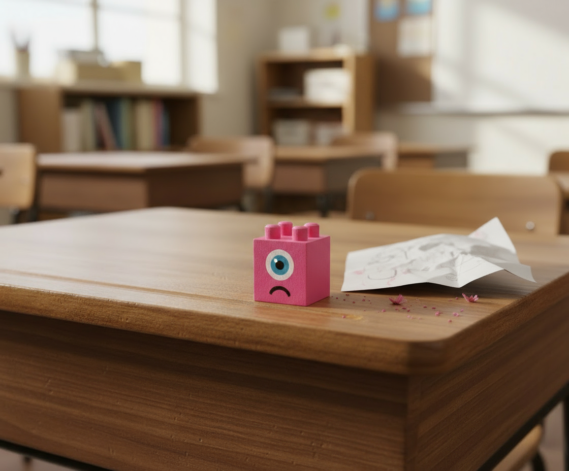 Monster Madness Interlocking Block Erasers