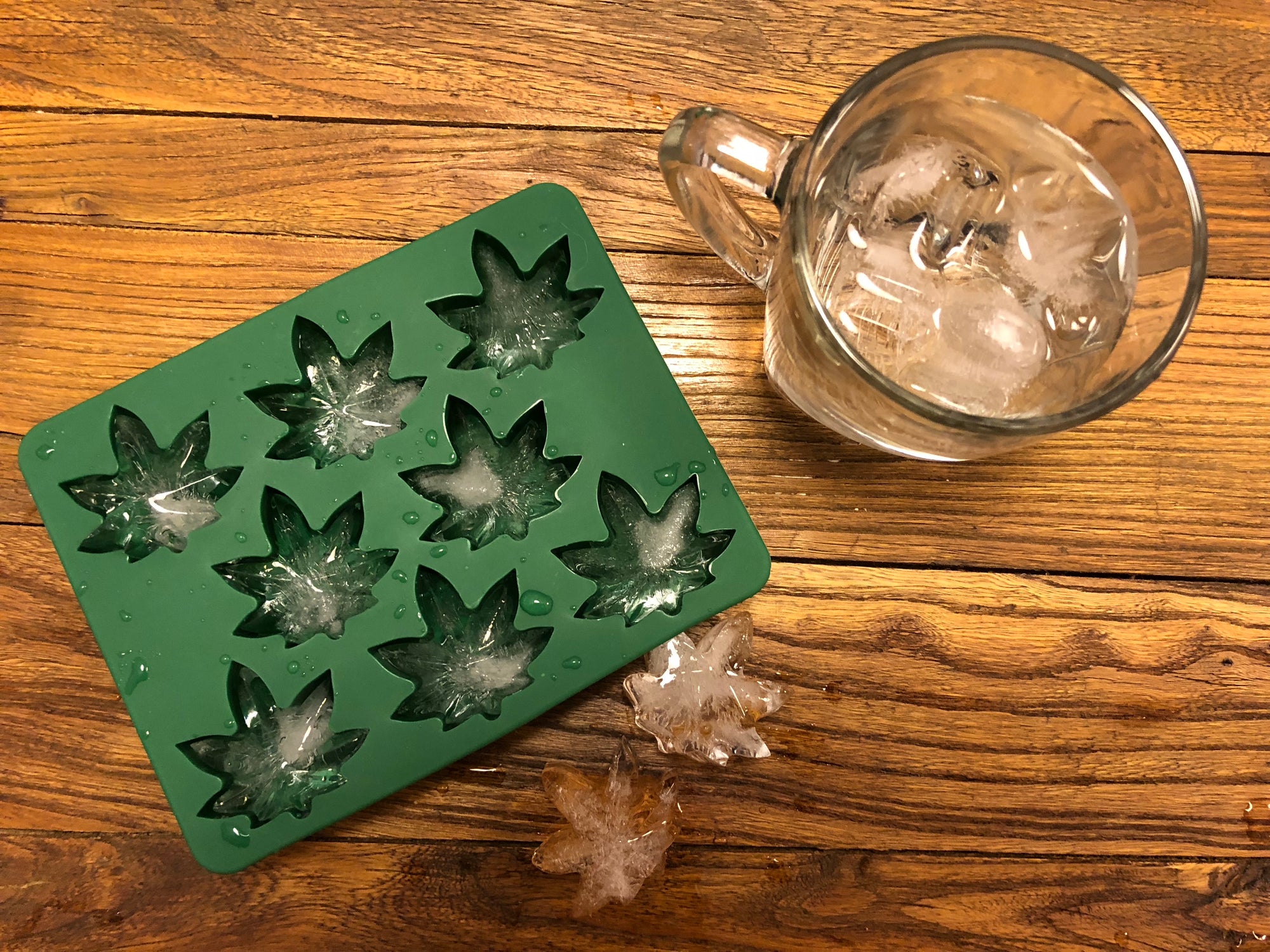 Marijuana Leaf Ice Cube Mold