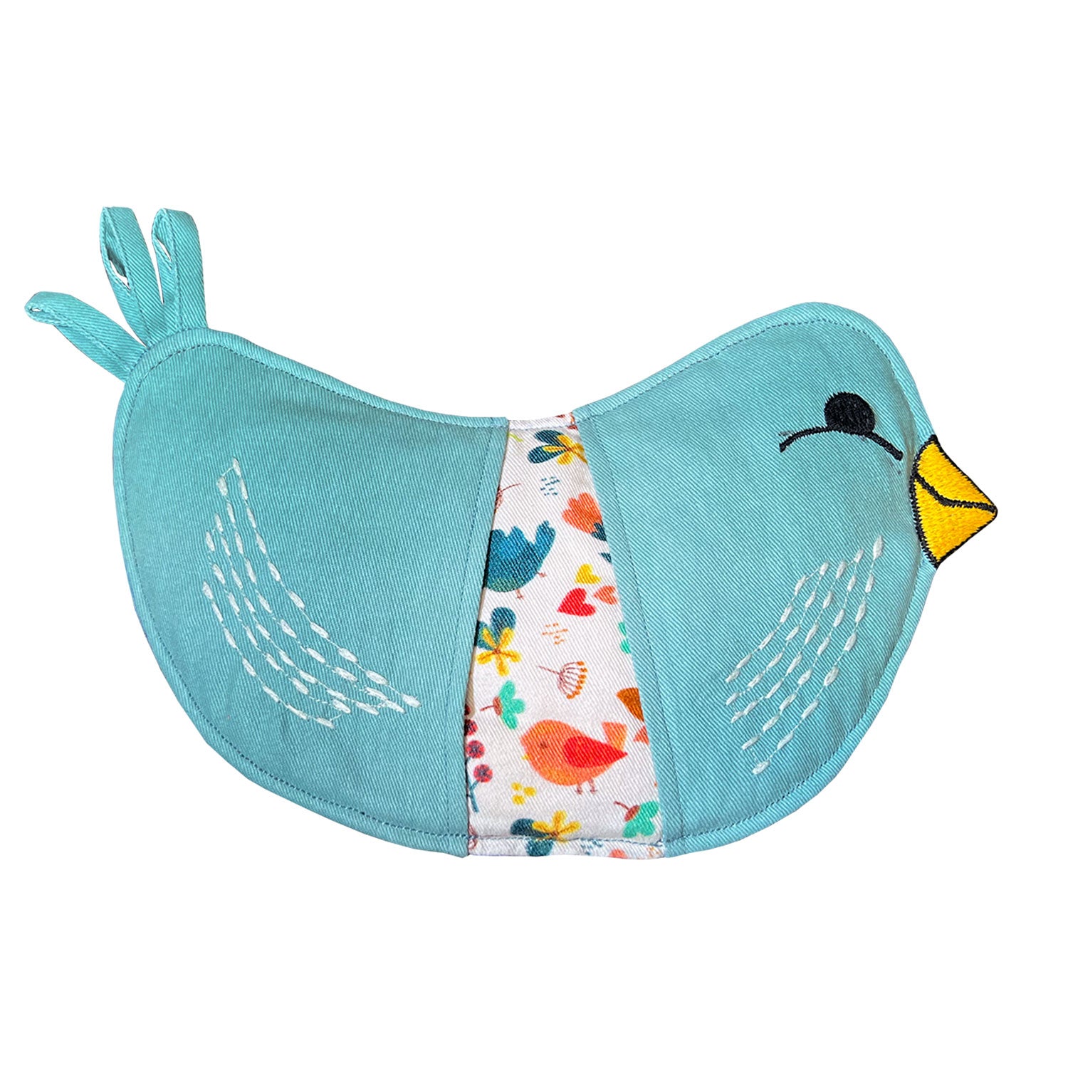 Birds of Happiness Tea Towel & Bird Oven Mitt - 2pc Set