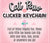 Paw Print Clickers Keychain
