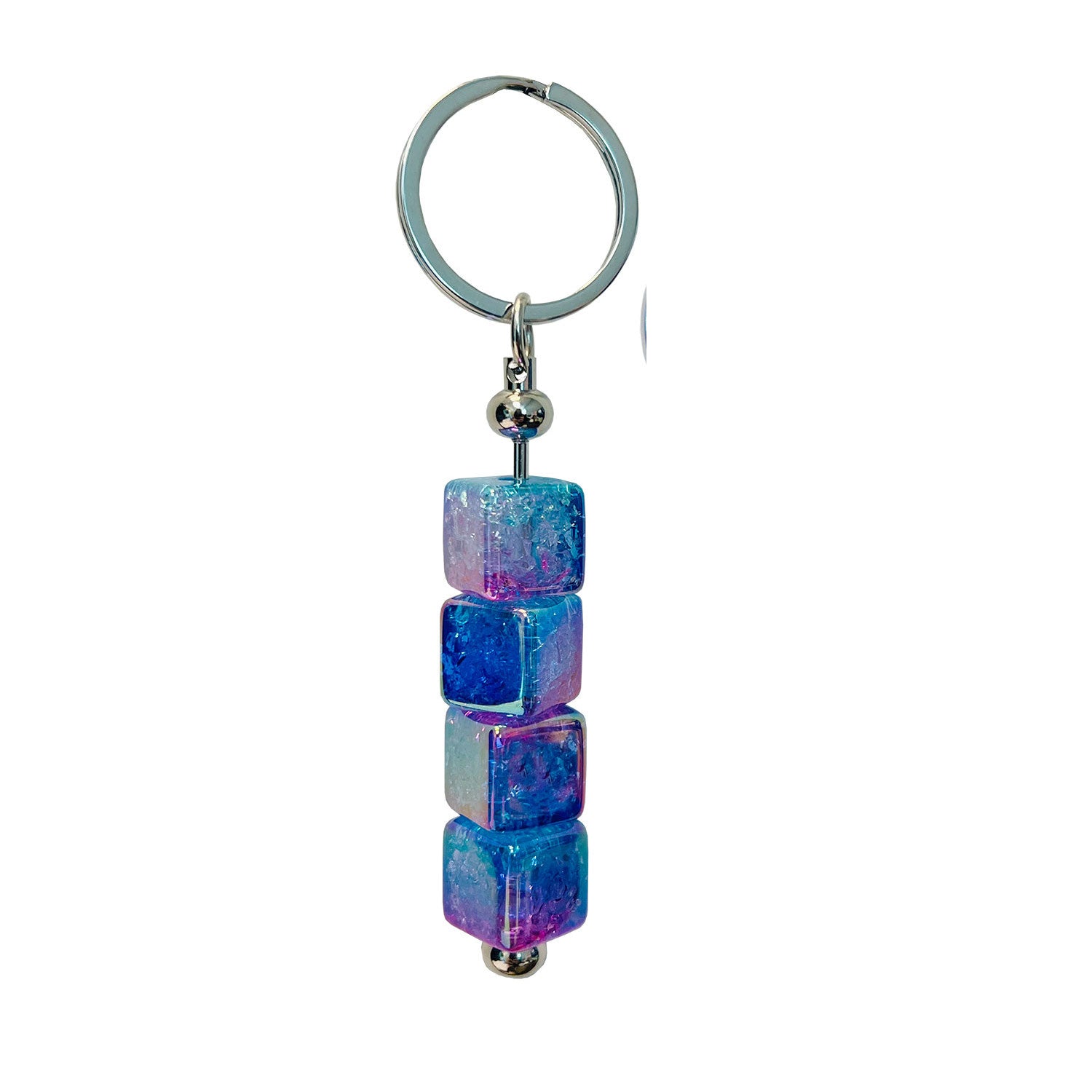 Shimmering Square Keyring