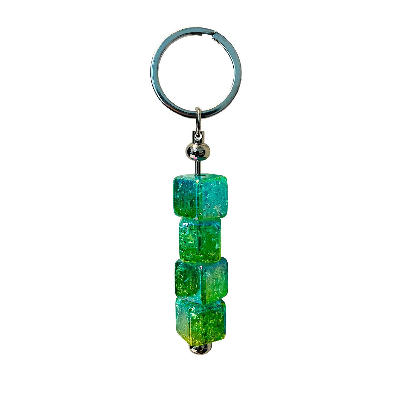 Shimmering Square Keyring