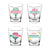 Pickleball Shot Glass Set 4 pcs