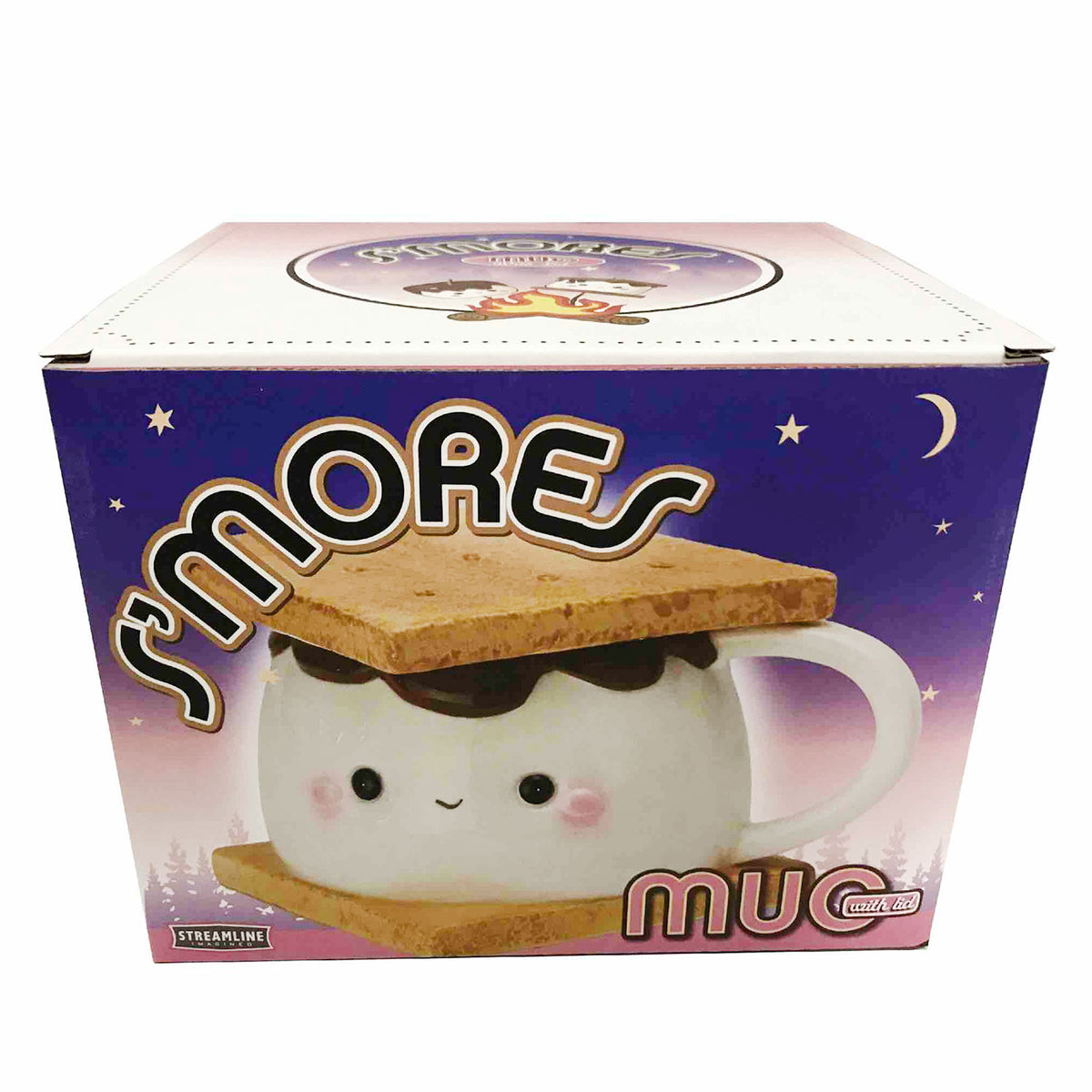 S&#39;mores Mug, 16 oz, Ceramic with Lid