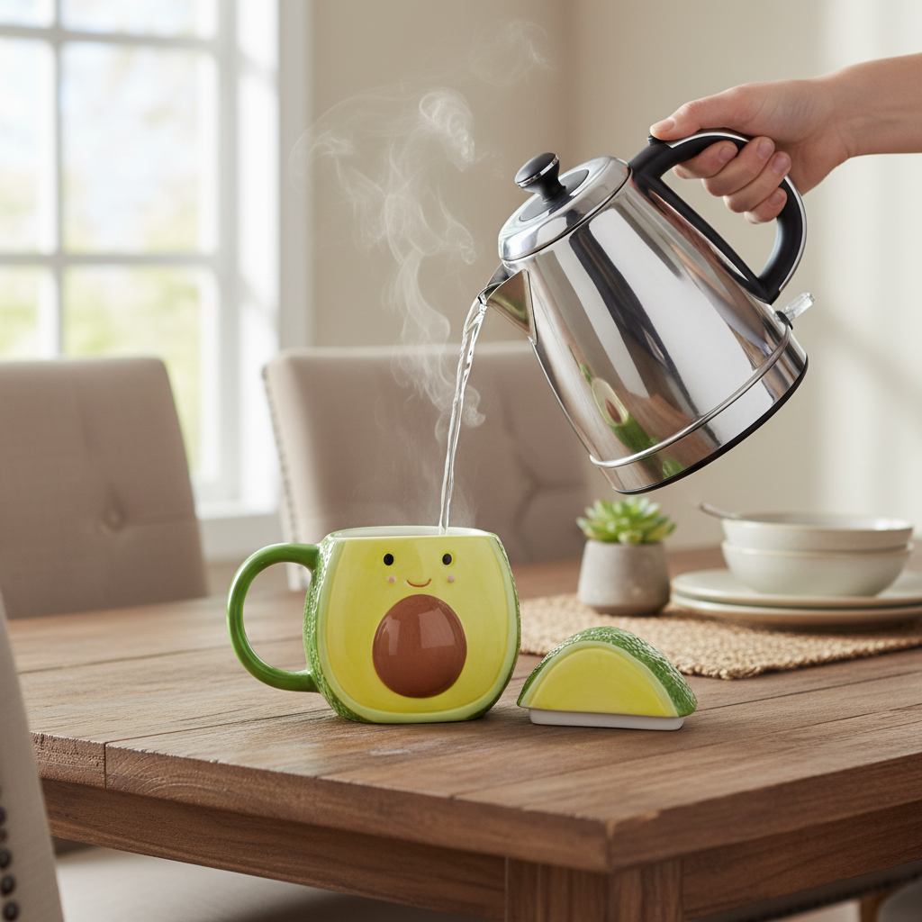 Avocado Mug with Lid