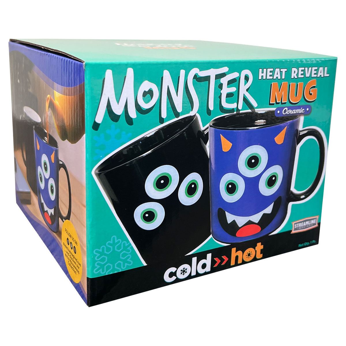 Monster Heat Reveal Mug - Purple