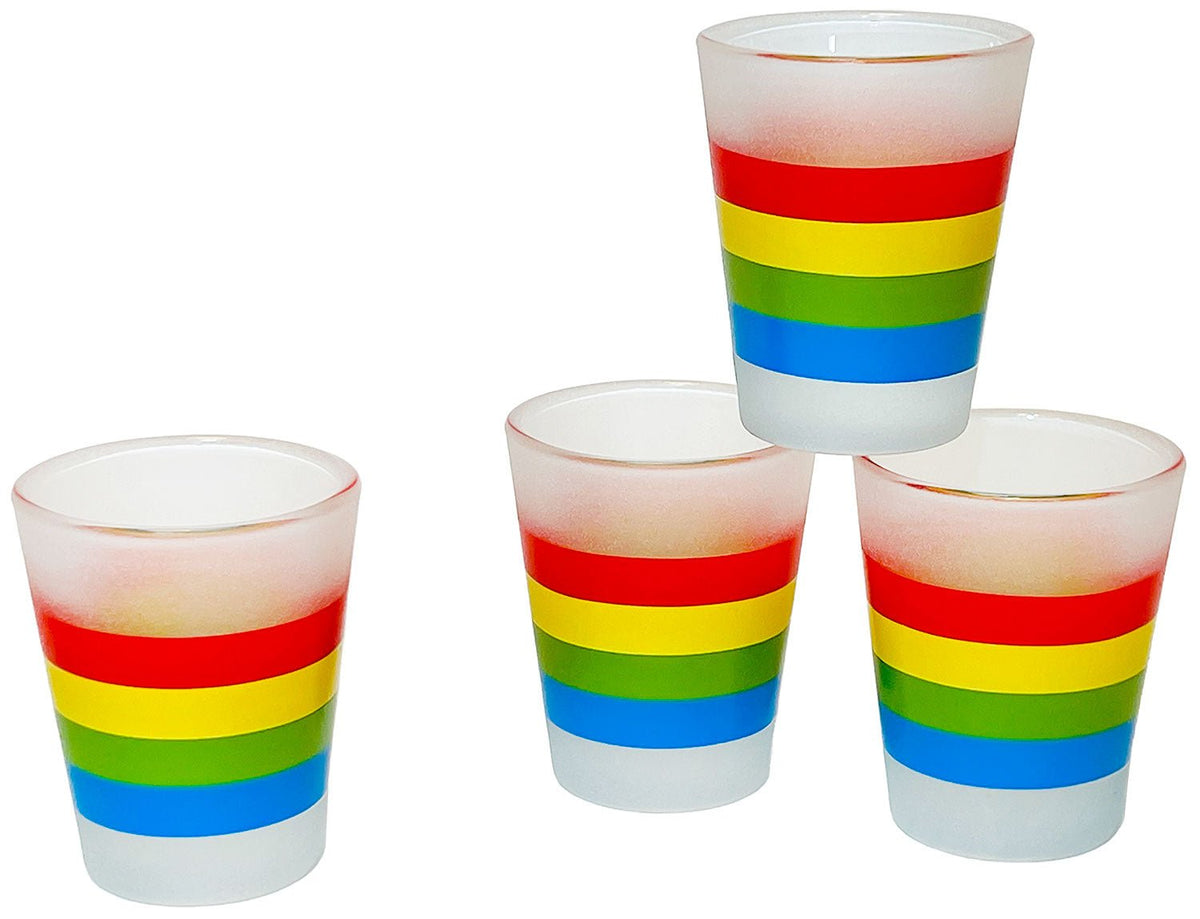 Cha-Cha 4 pc Frosted Shot Glass Set