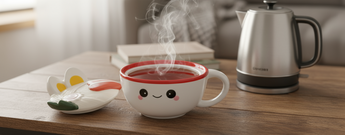 Ramen Noodle Mug w/ Lid