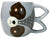 Woodland Sideways 12oz Mugs - Raccoon