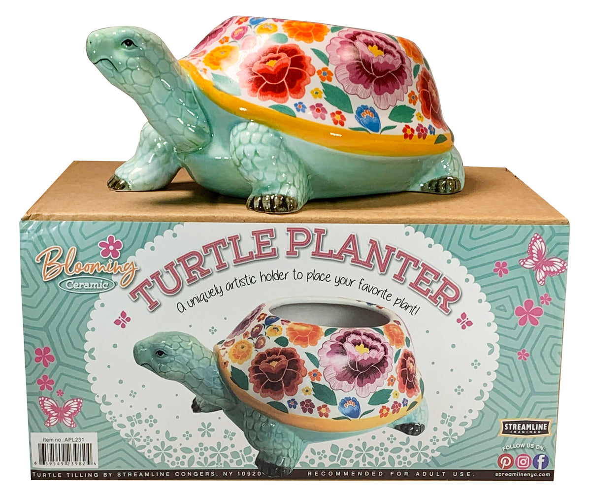 Blooming Turtle Planter
