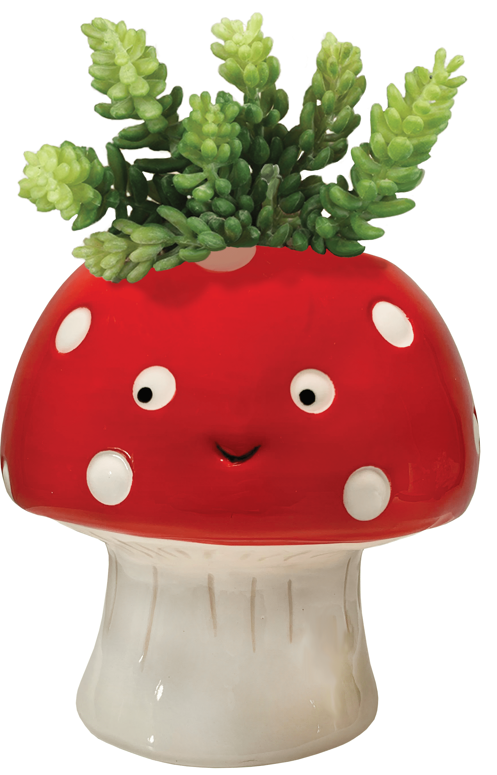 Kawaii Mushroom Planter, Ceramic, Small