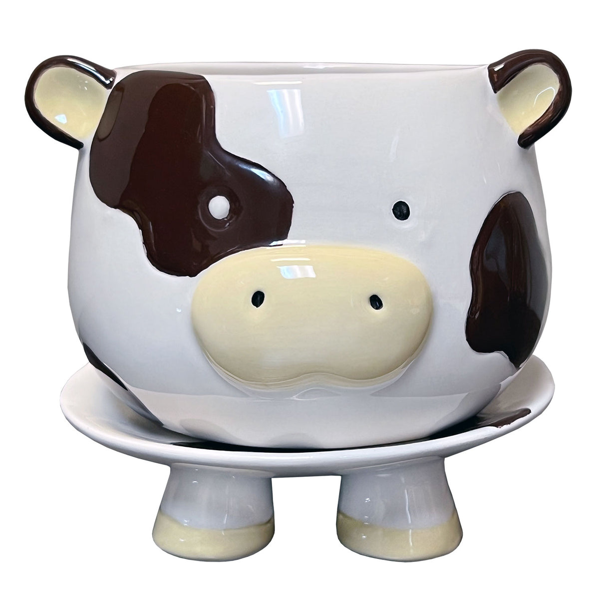 Brown Cow Footsie Planter