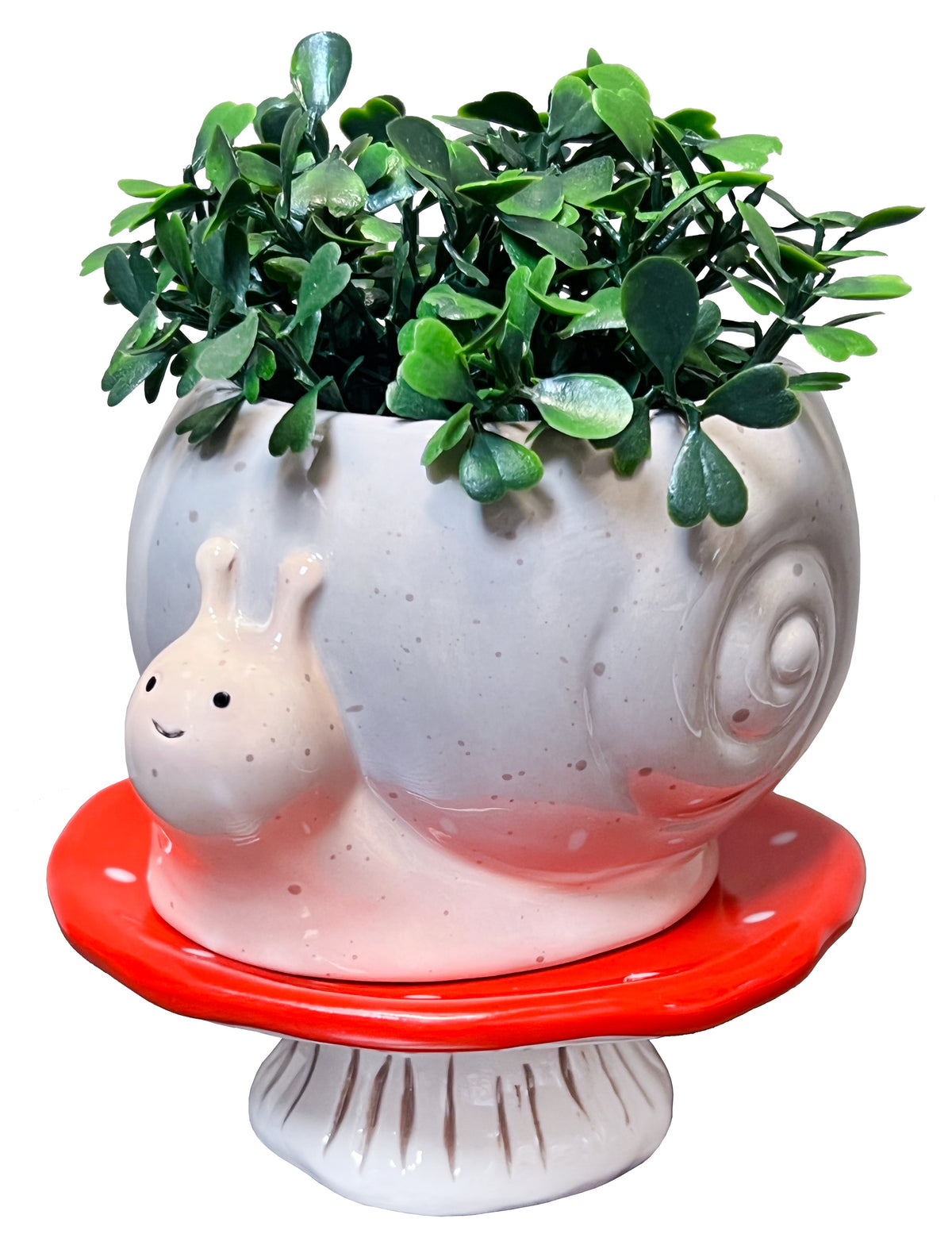 Snail &amp; Mushroom Footsie Planter