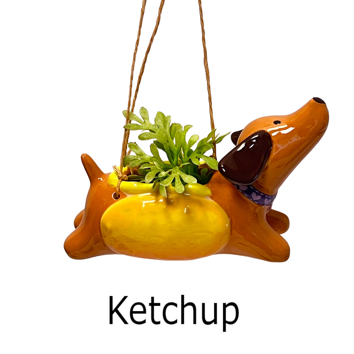 hot dog succulent Hot Dog Mini Hanging Planters (Regular)