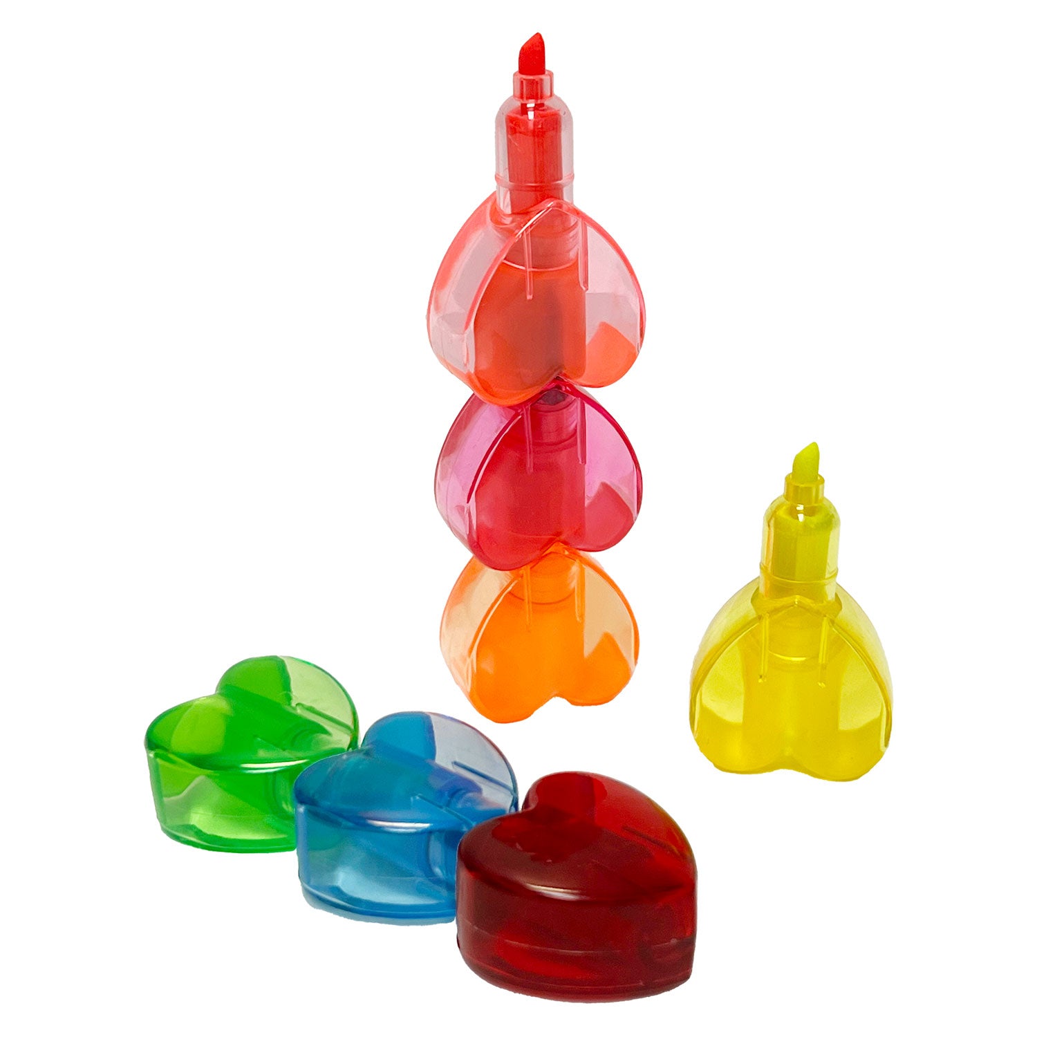 Rainbow Hearts Stackable Highlighters