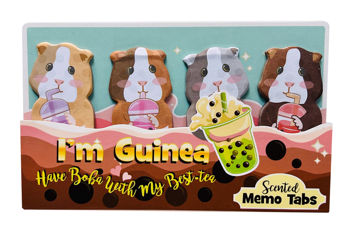 Sippin&#39; Boba Guinea Pig Scented Memo Tabs