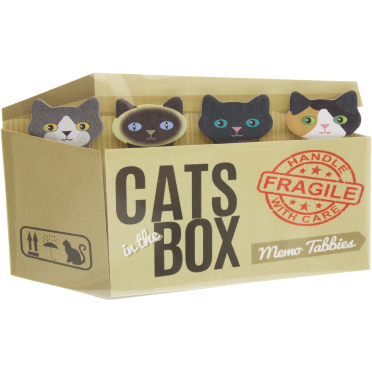 Cats in the Box Memo Tabbies