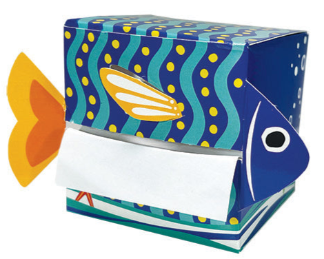 Fish Tales Sticky Notes & Colorful Dispensers