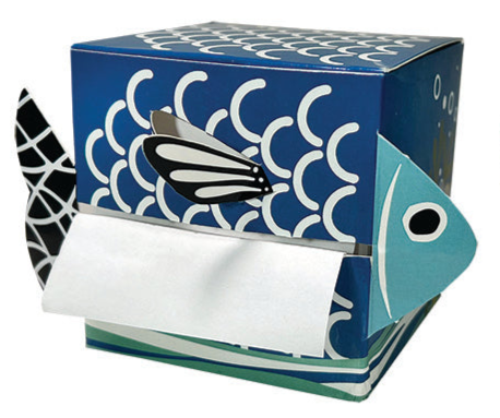 Fish Tales Sticky Notes & Colorful Dispensers