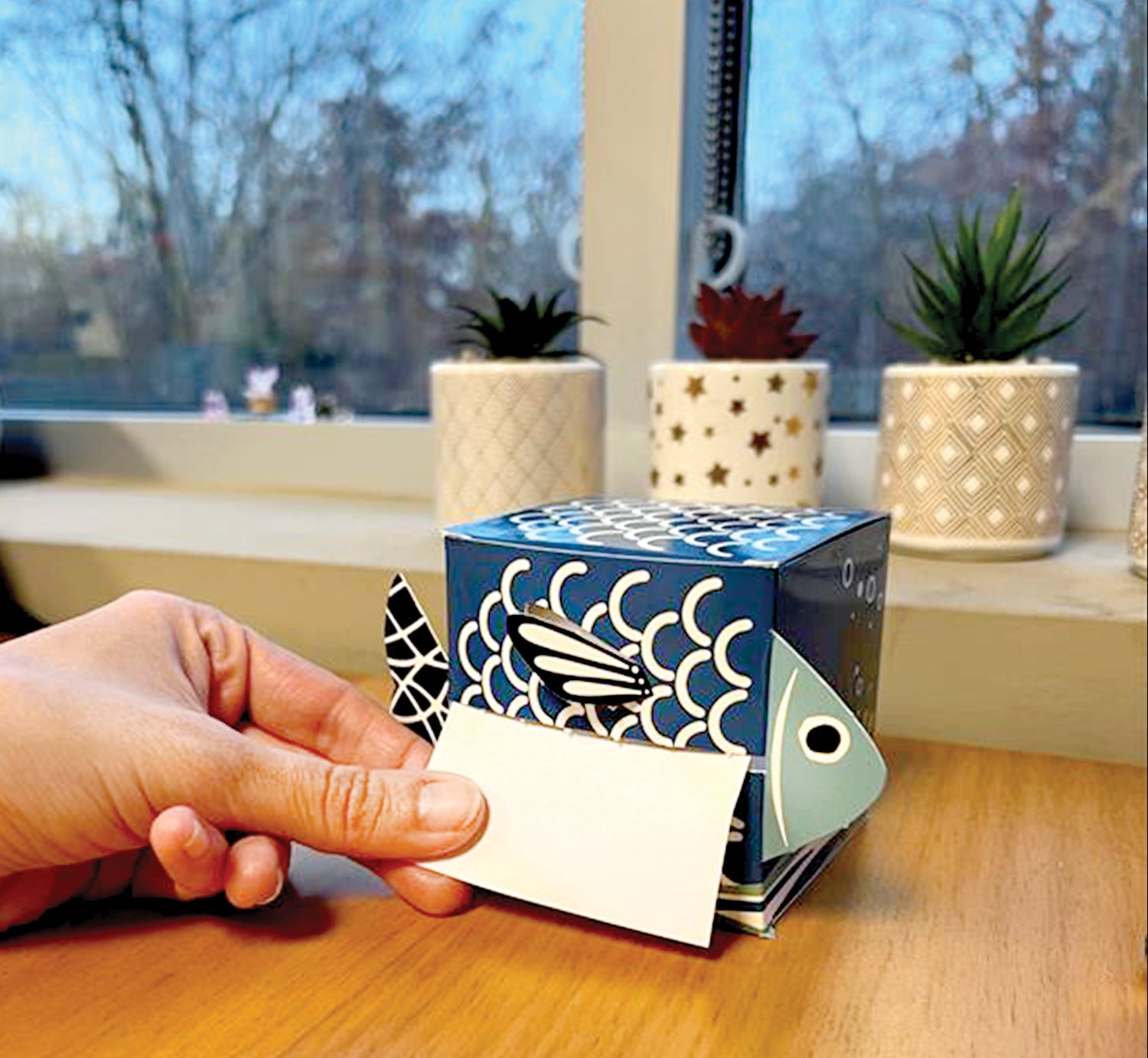 Fish Tales Sticky Notes & Colorful Dispensers