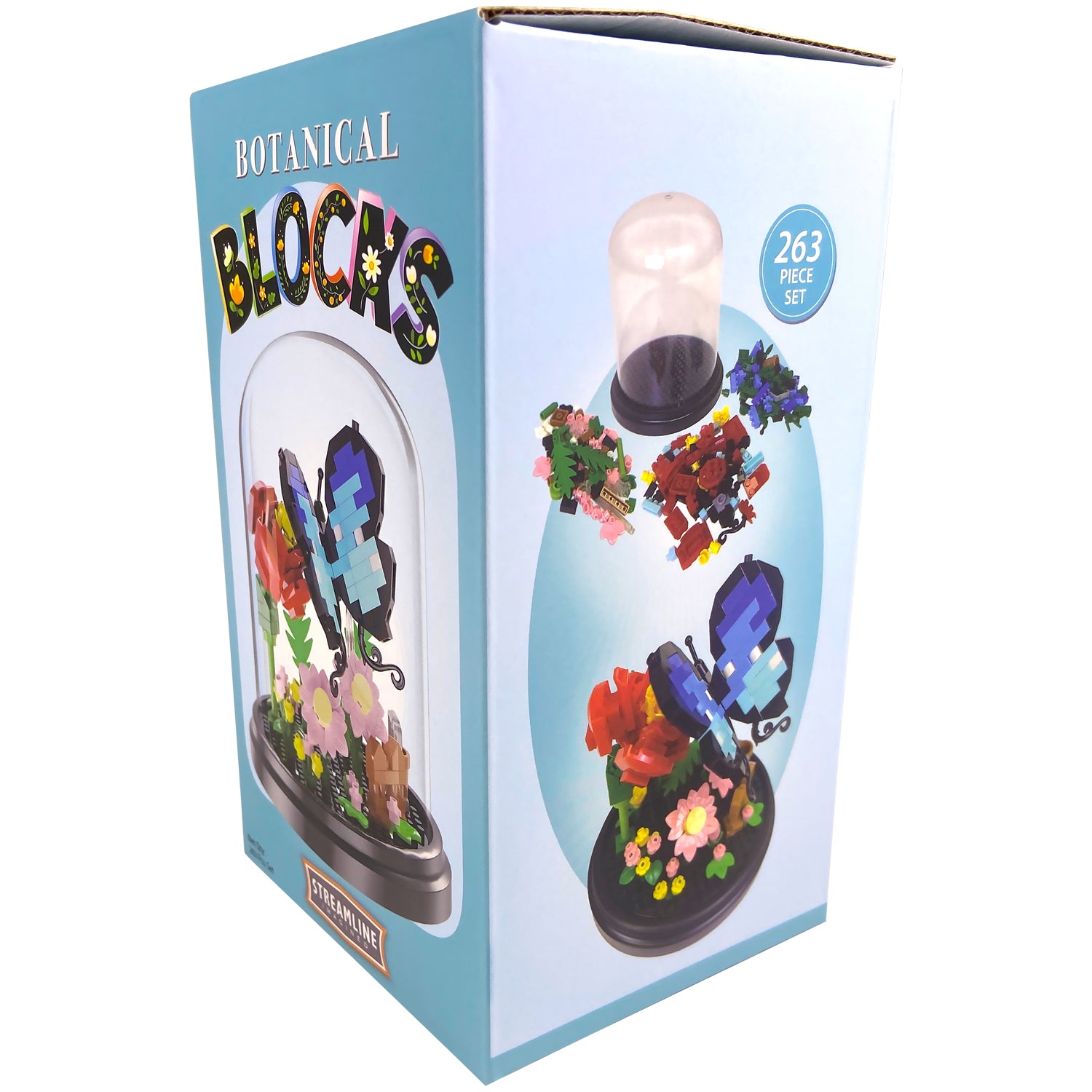 Botanical Blocks - Blue Butterfly