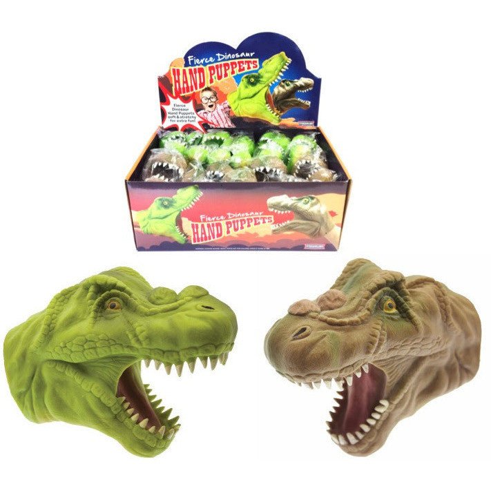 Fierce Dinosaur Hand Puppet, 2 Pack