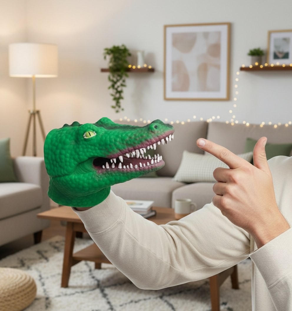 Fierce Crocodile Hand Puppets