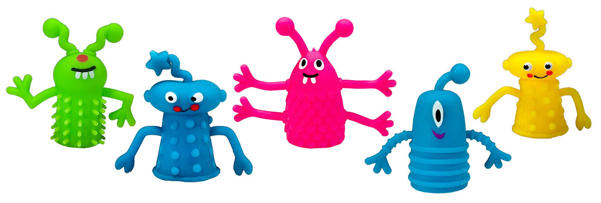 5pc Stretchy Monster Finger Puppets