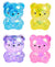 Sparkly Squish Bears, 4 Pack