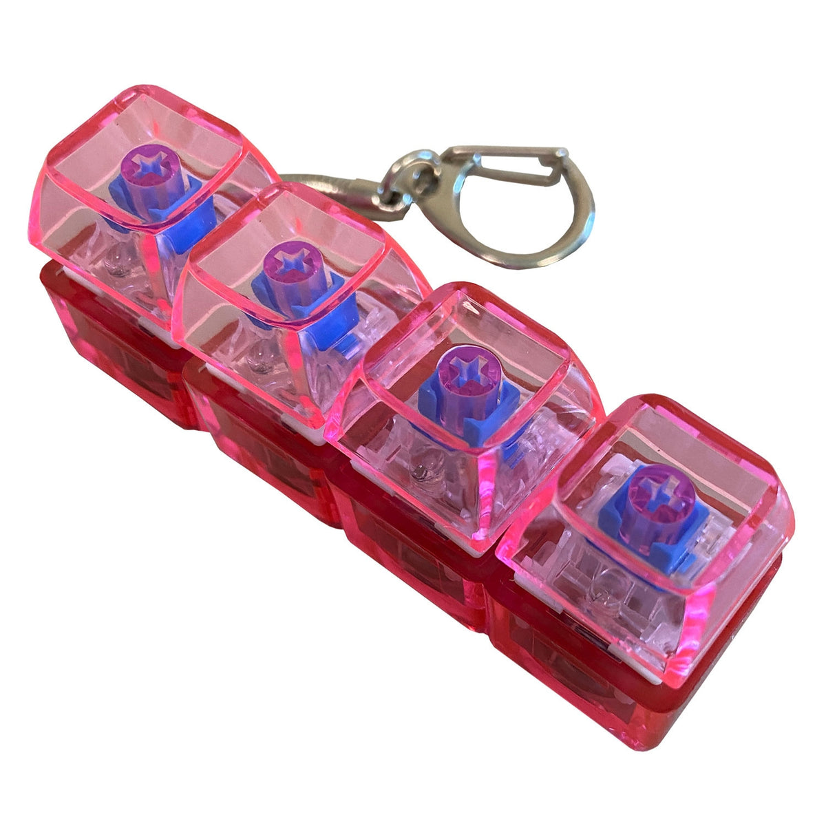 Keyboard LED Fidget Keyrings