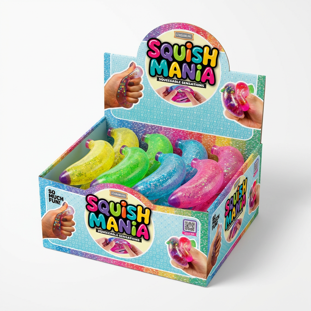 Squish Banana (Asst of 4 Colors)