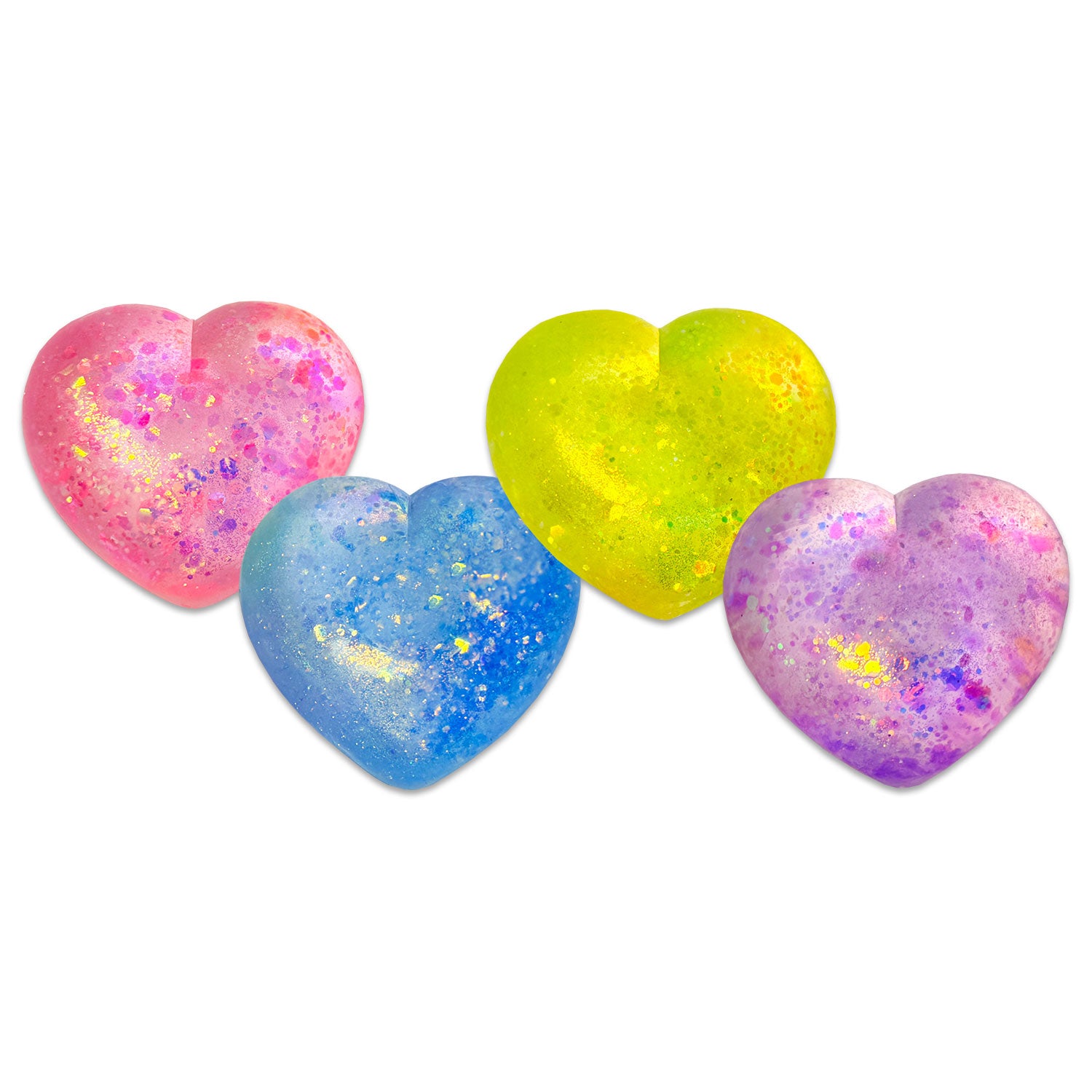 Sugar Squish Heart (Asst of 4 Colors) - 2 Pack
