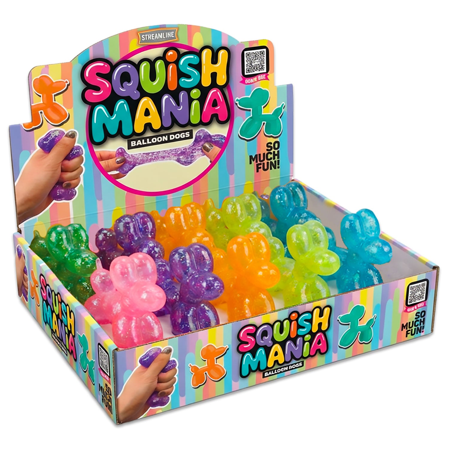 Squish Balloon Dog (Asst of 6 Colors)