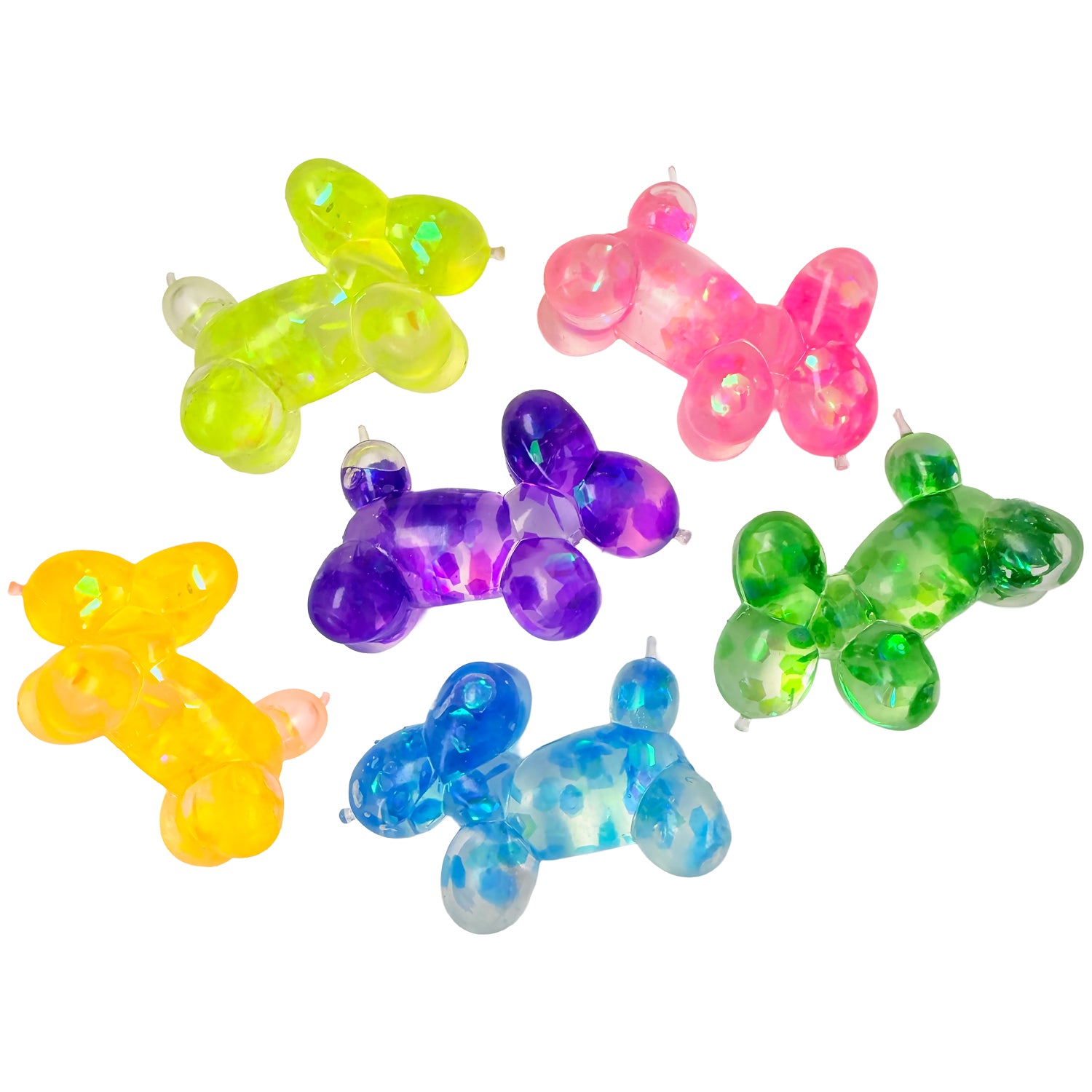 Sugar Squish Confetti Balloon Dog (Asst of 6 Colors)