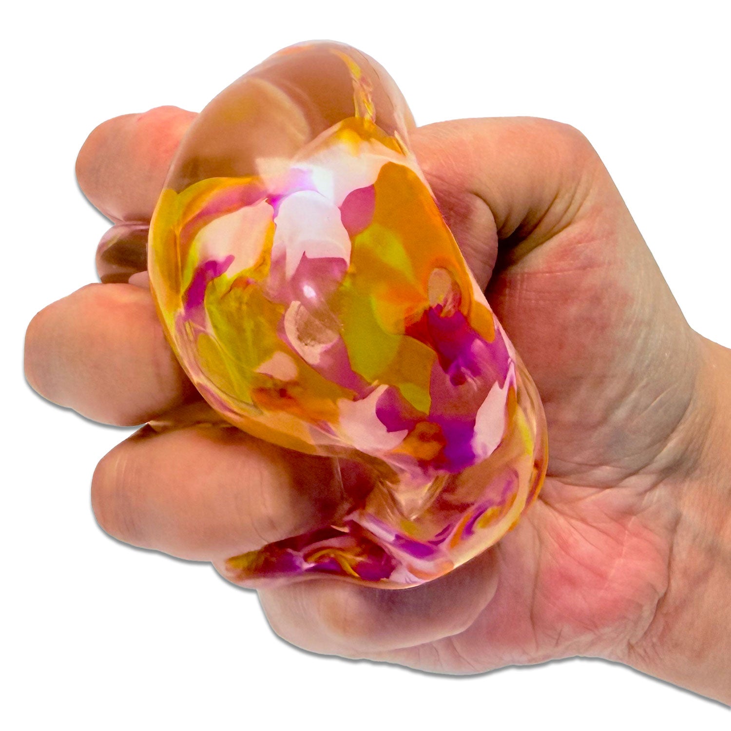 Crystalline Marble Squish Cube Asst/ 4 colors