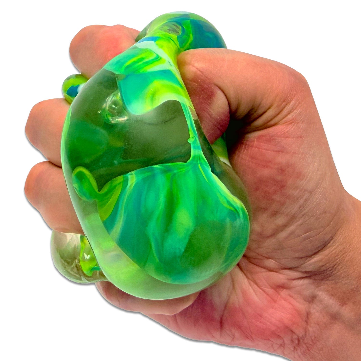 Crystalline Marble Squish Cube Asst/ 4 colors
