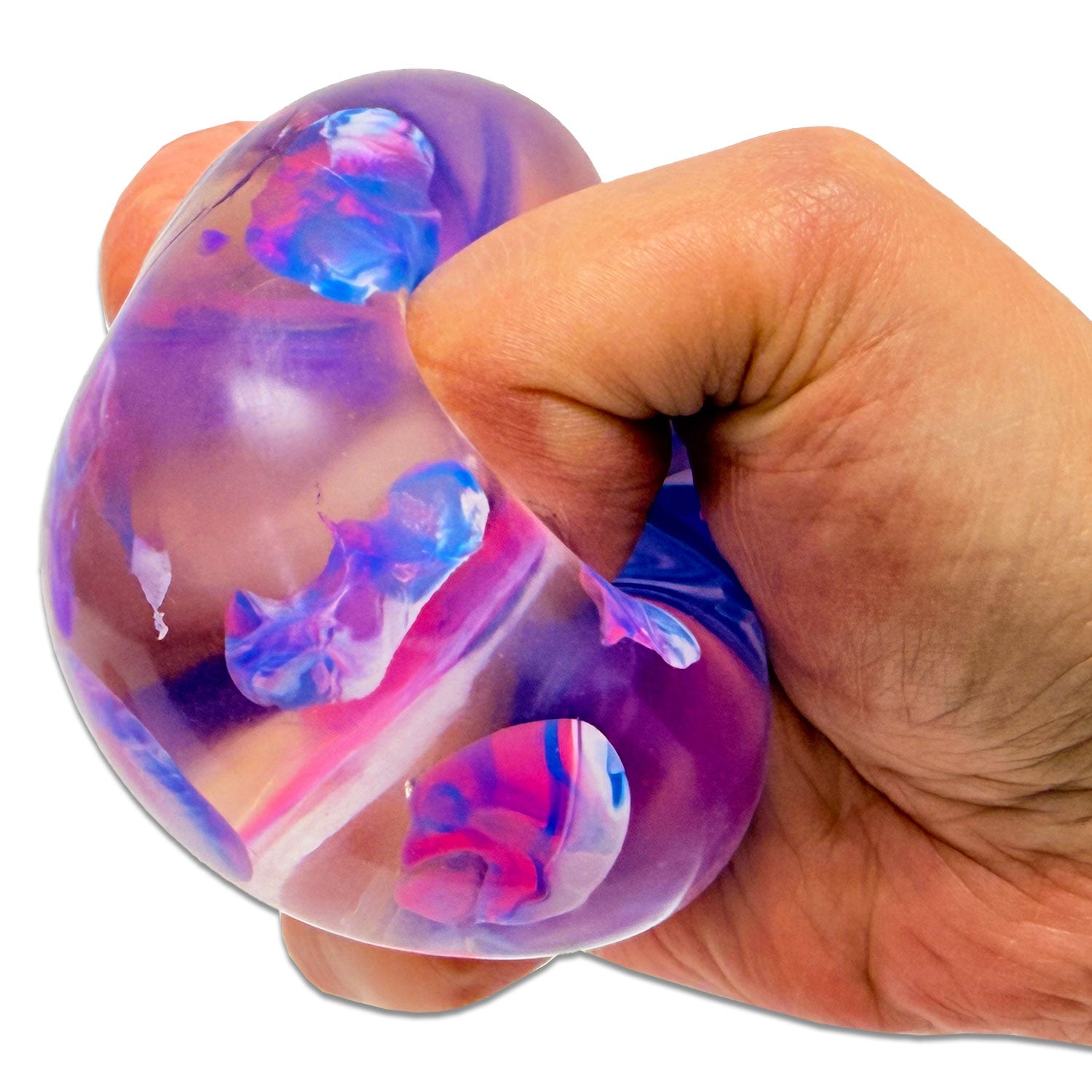 Crystalline Marble Squish Cube Asst/ 4 colors