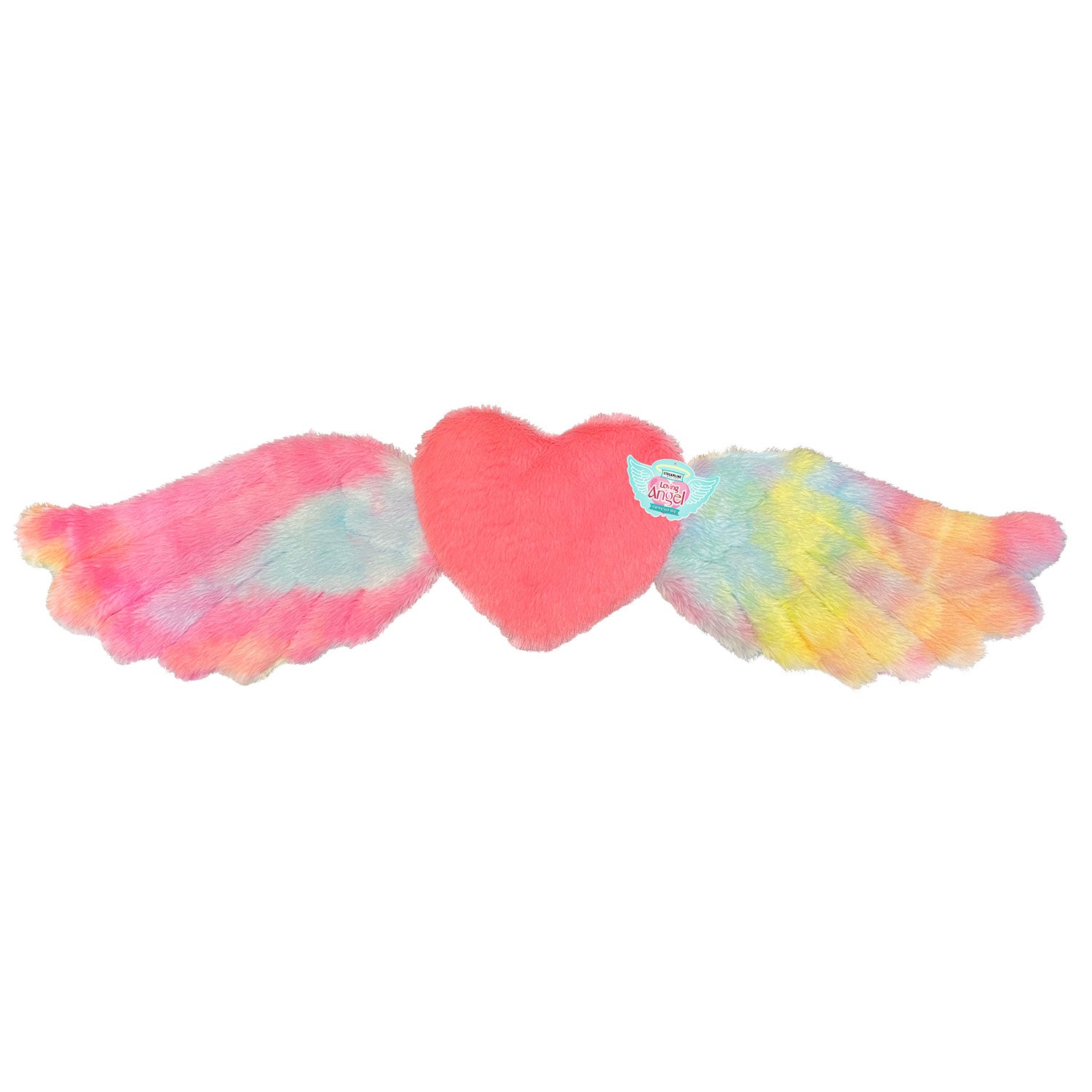 Angel Wings Plush Neck Warmer, 100% Clay Beads, Lavender Scent