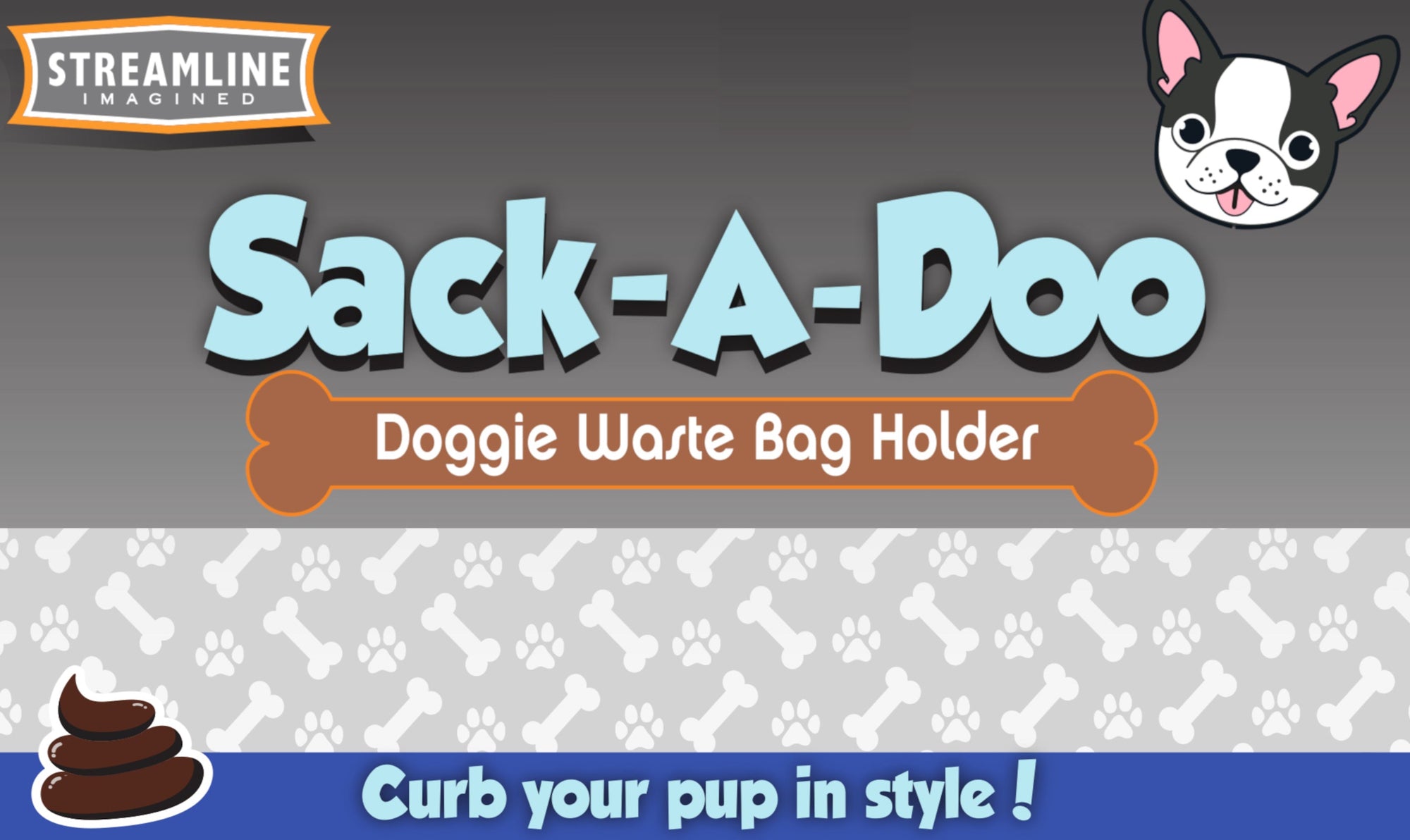 Sack-A-Doo - Dog Shaped Poop Bags